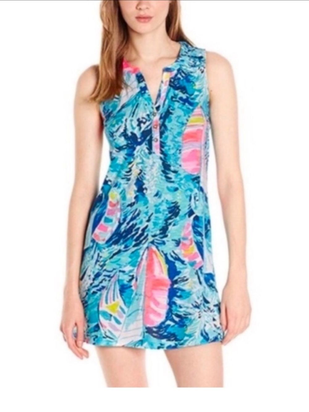 Lilly Pulitzer Essie Mini Dress Small Hey Bay Bay Sailboat Print Sleeveless
